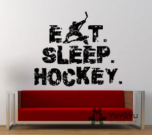 Eat Sleep Play Ice Hockey Wall Sticker