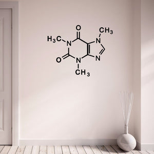 Caffeine Molecule Wall Sticker