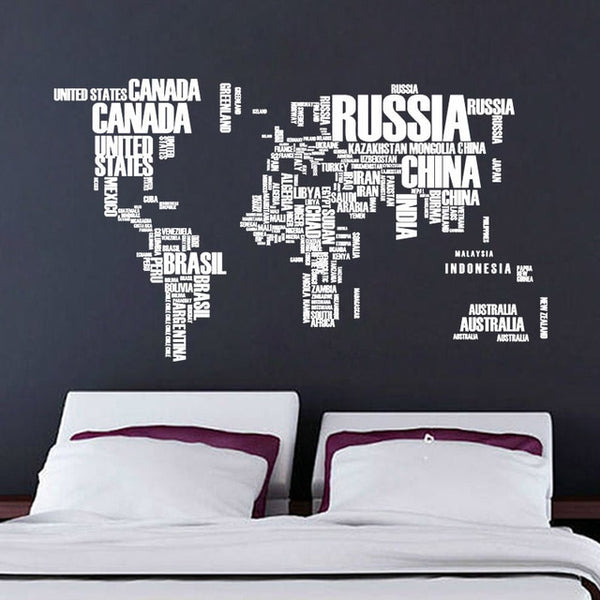 World Map Sticker