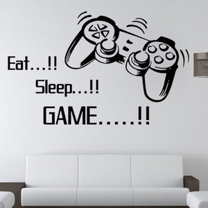 Eat Sleep Game Wall Stickers